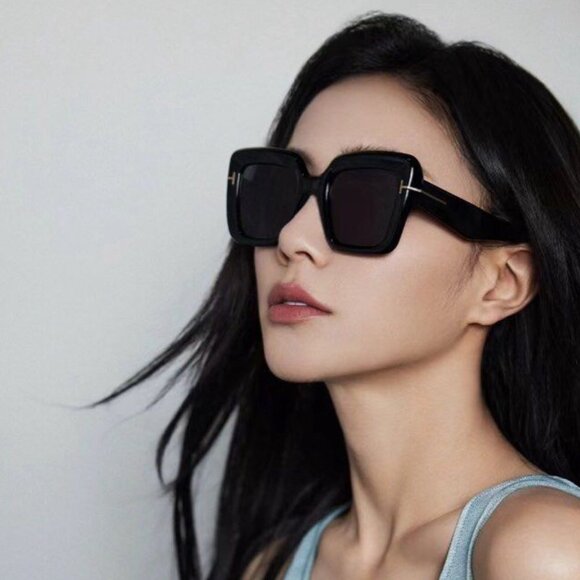 NEW TOM FORD ESME TF1157 ECO 01A BLACK WOMEN SUNGLASSES TOM  display picture 1